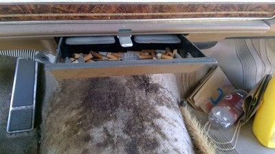 1985 Olds 88 Ash Tray Assembly Oem Slide Out Dash Tan