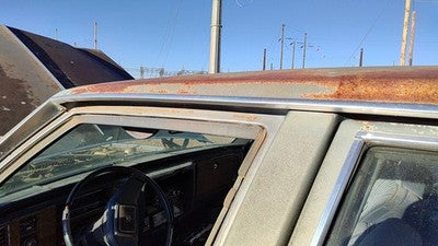 1984 Deville Sedan Lh Driver Left Drip Rail Molding Chrome Trim Above Doors Oem