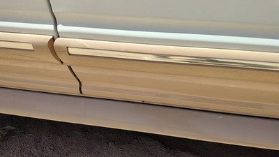 1993 Ford Explorer Passenger Right Front Moulding From Door Oem Trim Strip White