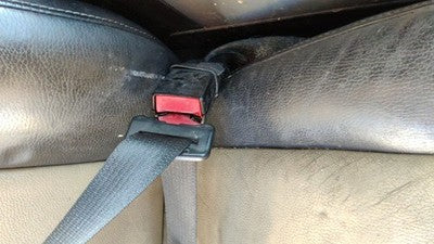 07-08 Expedition Passenger Right Front Seat Belt Buckle Receiver 1W Black/Camel