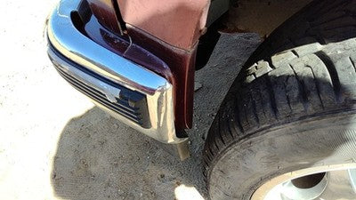 92-00 Gmc Yukon Driver Left Moulding From Fender Oem Trim Strip Maroon 15740119
