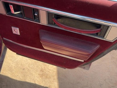 1988 Olds 88 Passenger Right Rear Door Trim Panel With Switches Back