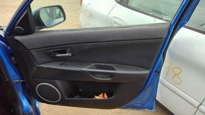 2004-2006 Mazda 3 Passenger Right Front Door Trim Panel With Switches Bp5 Black