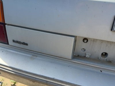 1986 Olds 88 License Plate Trim Surround Panel Oem Tail Trunk Finish Silver