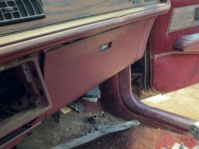 1987 Buick Park Ave Glove Box Assembly Complete Door With Latch Oem Red