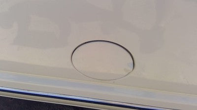 1992-2014 Ford Van E150 Fuel Tank Door With Hinge Gas Lid Oem Filler White