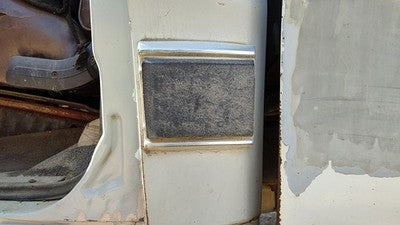 1984 Dodge D350 Driver Left Rear Lower Moulding On Cab Corner Oem