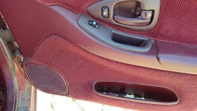 1995-1997 Chevy Lumina Passenger Right Front Door Trim Panel With Switches Red