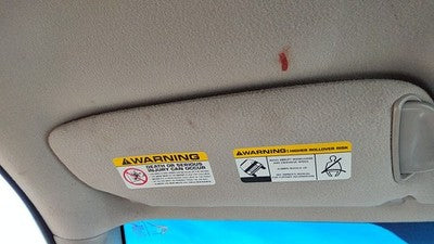 2002-2004 Jeep Grand Cherokee Driver Left Sun Visor Oem Gray Dv 5Hg83tl2ac