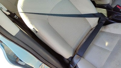 14-15 Versa Note Passenger Right Front Seat Belt Retractor Shoulder Charcoal G