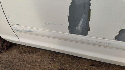 1998-2008 Ford Crown Vic Driver Left Front Moulding From Door Trim Strip White