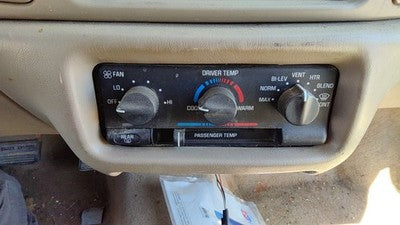 97-98 Buick Century Temperature Control Module In Dash Heater Ac Head Unit Oem