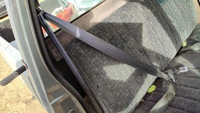 89 Chevy S10 Pickup Passenger Right Front Seat Belt Retractor Shoulder Dark Gray