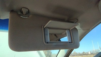 2010-2014 Subaru Legacy Outback Passenger Right Sun Visor Oem Wil Warm Ivory