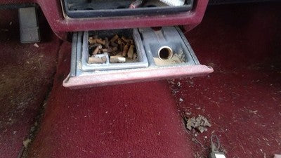 1989-1991 Olds Eighty Eight Ash Tray Assembly Oem Slide Out Dash Red 25535828