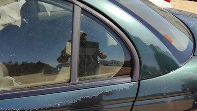 1996-2000 Saturn Sl1 Driver Left Rear Vent Window Back Door Glass With Frame Oem