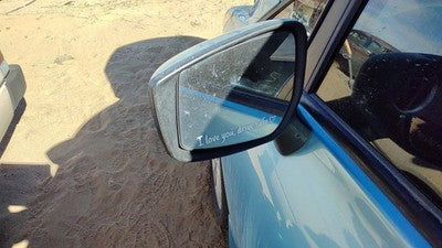 2015-2017 Nissan Versa Note Driver Left Power Side Mirror Door Mounted Blue Rbe