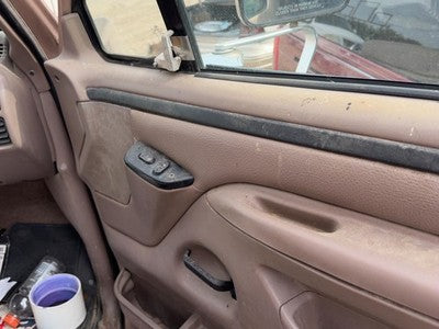 1997-1998 Ford F250 Passenger Right Front Door Trim Panel With Switches Brown Rk