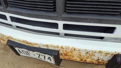 1985-1994 Gmc Safari Trim Strip Below Grille Oem White 14066714