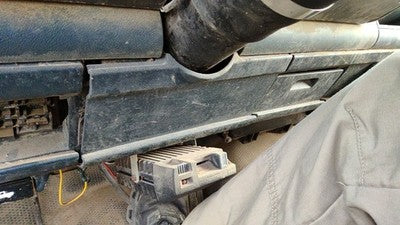 88-91 Chevy Silverado 1500 Lower Dash Under Column Knee Bolster Trim Panel Blue