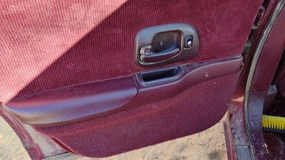 1995-1997 Chevy Lumina Driver Left Rear Door Trim Panel With Switches Back Red