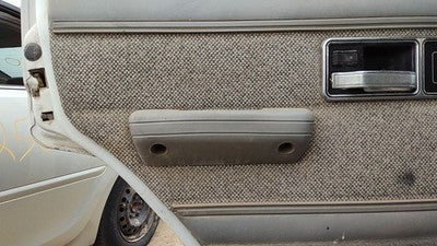 1992 Jeep Cherokee Driver Left Rear Door Trim Panel With Switches Back Gray