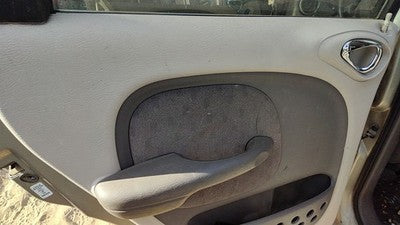 01-02 Pt Cruiser Driver Left Rear Door Trim Panel With Switches Back Fl Taupe