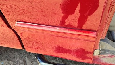 99-04 F150 Passenger Right Rear Moulding From Door Oem Back Trim Strip Red E4