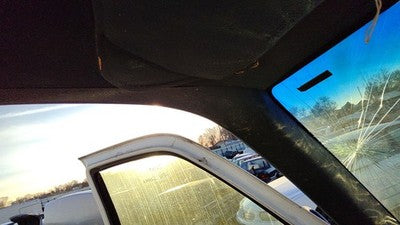 1993 Gmc Sierra 2500 Driver Left A Pillar Trim Windshield Post Panel Oem Blue
