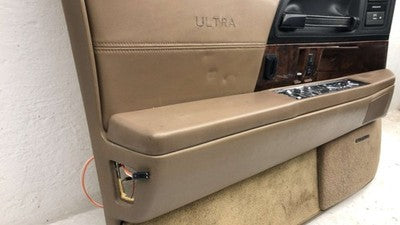 92 Buick Park Ave Ultra Driver Left Front Door Trim Panel With Master Switch Tan