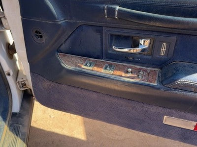 94 Lincoln Town Car Passenger Right Front Door Trim Panel With Switches Blue Dp