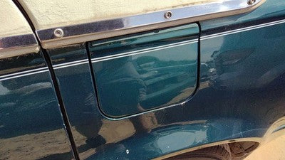 1998-2004 Cadillac Seville Fuel Tank Door With Hinge Gas Lid Oem Filler Green