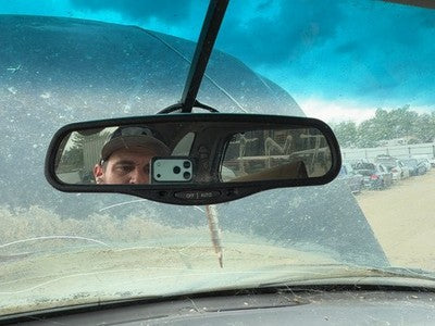 2000-2008 Ford Expedition Inside Rear View Mirror Oem Windshield Mounted