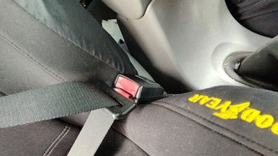 00-01 Station Wagon Passenger Right Front Seat Belt Buckle Receiver Gray Ea