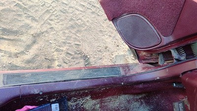 1995 Chevy Lumina Driver Left Lower Kick Trim Panel Oem Red