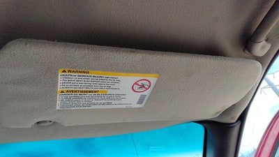 2002-2004 Chevy Venture Passenger Right Sun Visor Oem Gray 14D 10345189