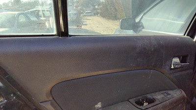 10-12 Fusion Driver Left Rear Door Trim Panel With Switches Back Charcoal Black