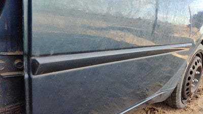 06-08 Hyundai Sonata Driver Left Rear Moulding From Door Back Trim Strip Blue