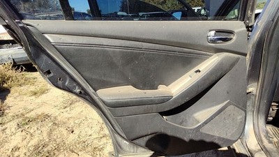 07-12 Altima Driver Left Rear Door Trim Panel With Switches Back G Charcoal 4 Dr
