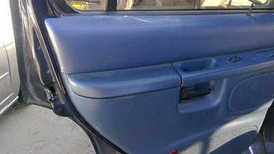 1995-1999 Ford Explorer Driver Left Rear Inside Door Trim Panel Only Back Blue