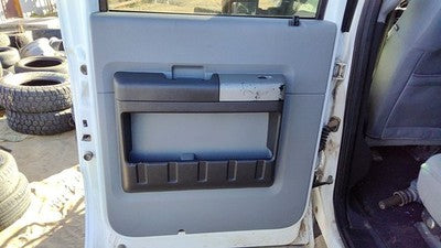 2011-2016 Ford F250 Driver Left Rear Door Trim Panel With Switches Back Gray 3S
