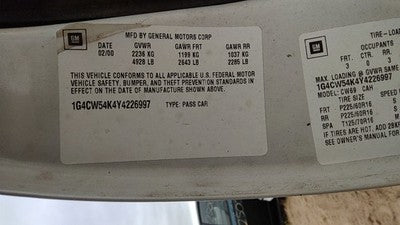 1995-2005 Buick Park Ave Lower Intake Manifold Oem 24508923