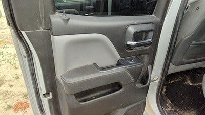 14-15 1500 Driver Left Rear Door Trim Panel With Switches Back H2r Gray