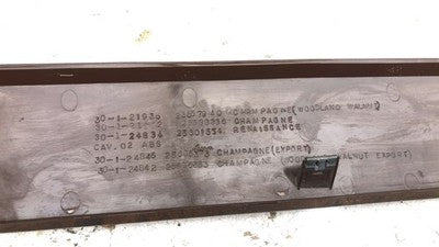 1991-1993 Buick Park Ave Ultra Passenger Woodgrain Trim Bezel Dash Om 25629620