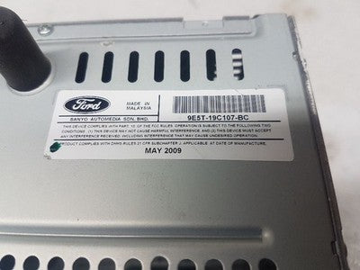 2010 Ford Fusion Stock Stereo Radio Receiver Am-Fm-Cd-Mp3 Single Disc 9E5t-19C1