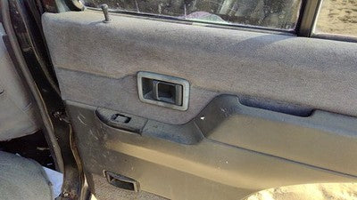 94 Pathfinder Passenger Right Rear Door Trim Panel With Switches Back Gray