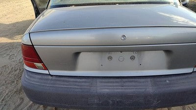 1996-1999 Saturn Sl1 License Plate Trim Surround Panel Tail Trunk Finish Silver