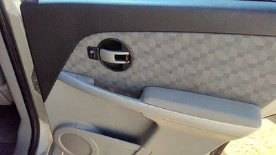 07-08 Equinox Passenger Right Rear Door Trim Panel With Switches Back Gray 14B
