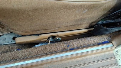 1980 Mercedes 300Td Driver Left Side Seat Trim Panel Oem Brown