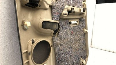 01 02 Sierra 2500 Hd Driver Left Rear Door Panel With Switches Back Graphite 12D